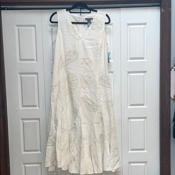 Liz Claiborne Elegant White Maxi Dress - Picture 1 of 8